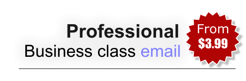 Professional Business class email From  $3.99
